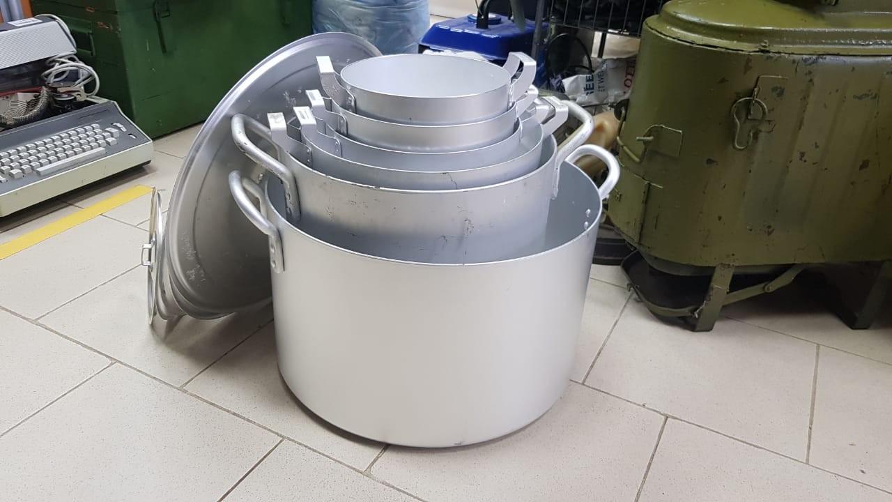 Кастрюля алюминиевая с крышкой (от 4 до 50 литров)